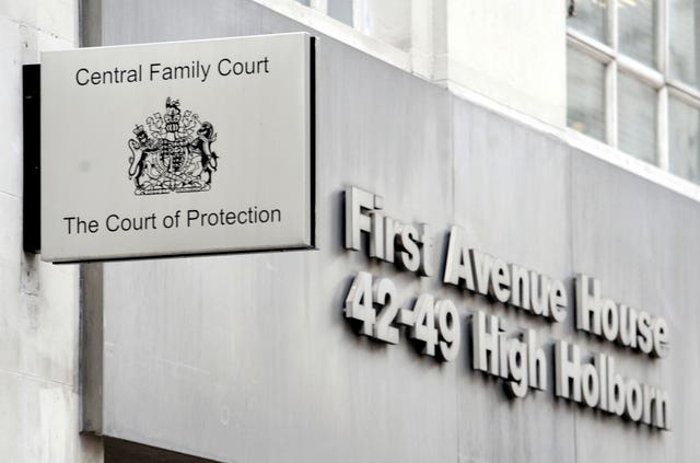 The ten-minute hearing was held in private at the Central Family Court, in central London (Nick Ansell/PA)
