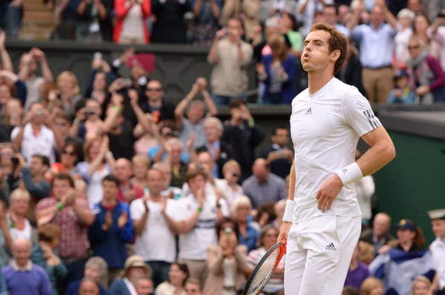 Andy Murray shows his relief after beating Fernando Verdasco