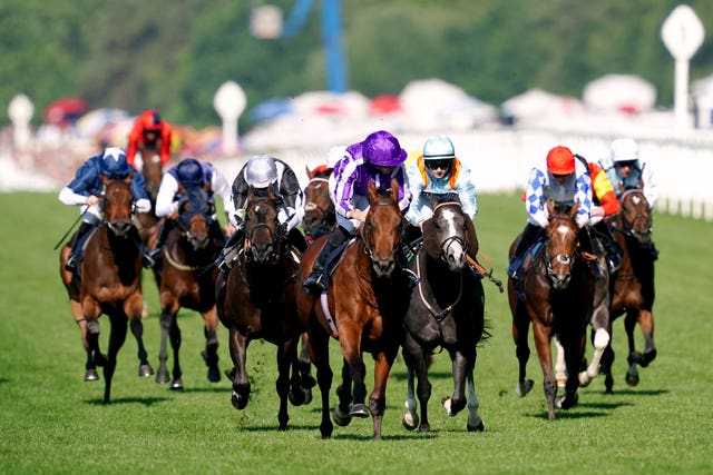 Little Big Bear (purple silks) set the ball rolling for Aidan O'Brien and Ryan Moore