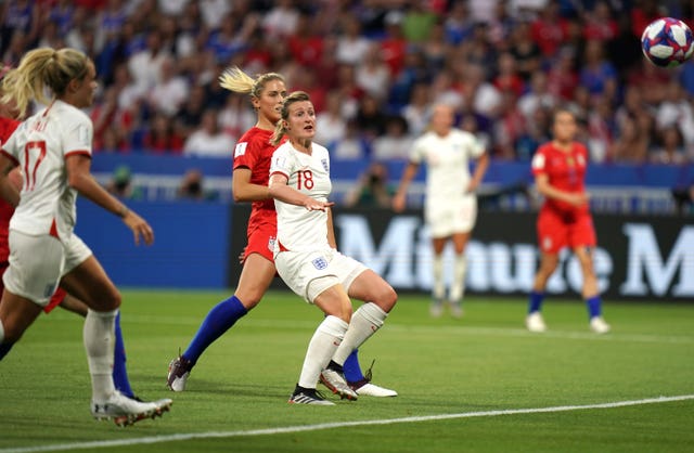 Ellen White equalised for England in the 19th minute