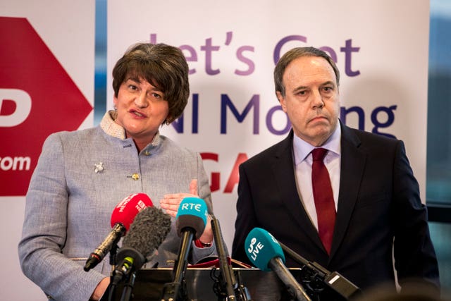 Arlene Foster and Nigel Dodds