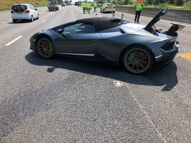 Lamborghini crash