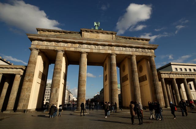 A general view of the Brandenburg Gate in Berlin