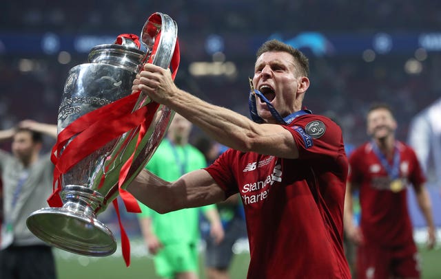 Milner won the Champions League with Liverpool this year