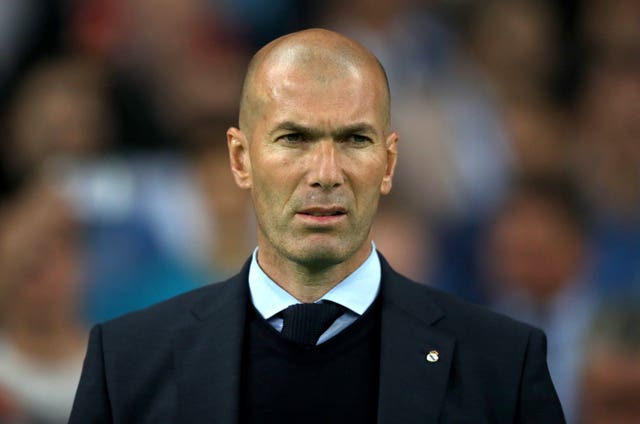 Real Madrid manager Zinedine Zidane 