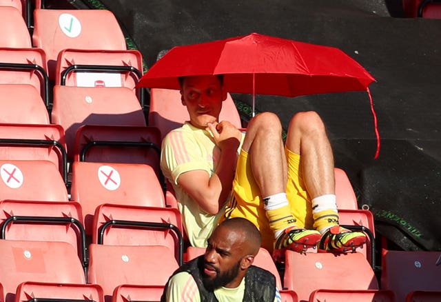 Mesut Ozil has not played for Arsenal since March 7