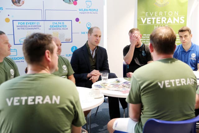 The Duke of Cambridge visits Everton in the Community