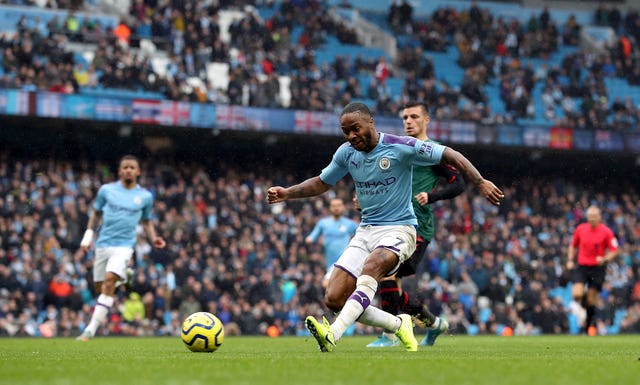 Raheem Sterling slots home the opener