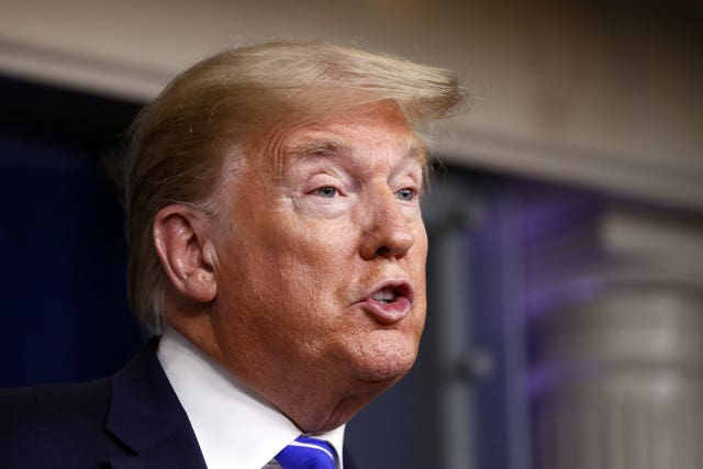 US president Donald Trump