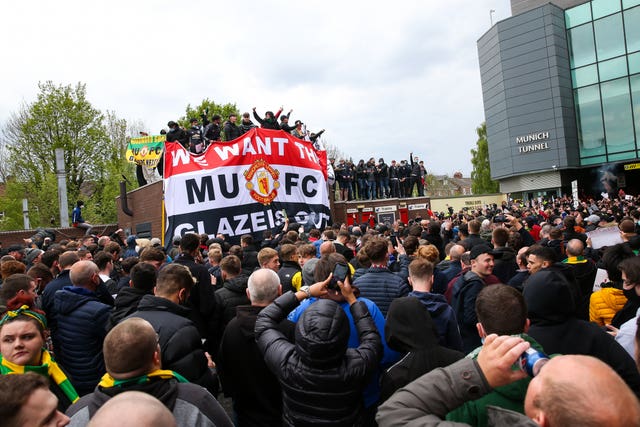 Manchester United fan protest – Old Trafford