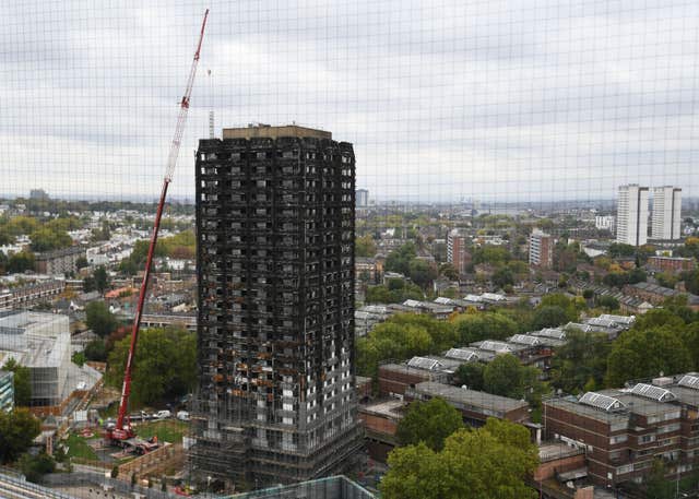 Tower block fire in London