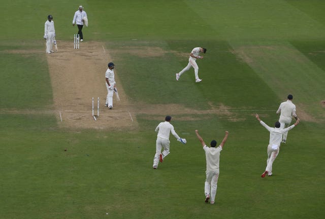 James Anderson's wicket ended the Test and broke a record 