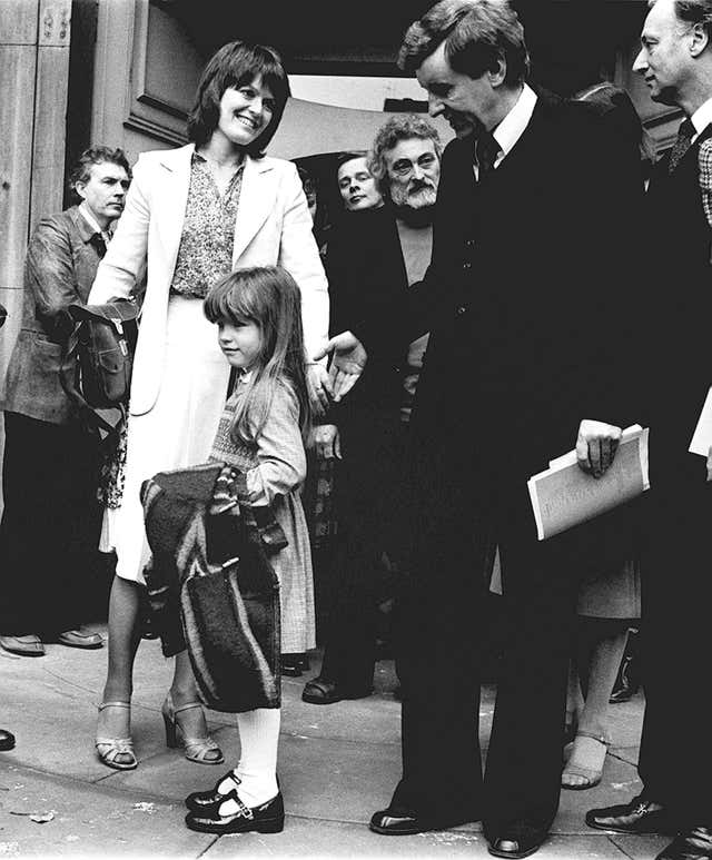 Photo from 1979 of Judy Loe (left), with a five-year-old Kate