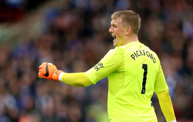 Everton goalkeeper Jordan Pickford is favourite to start for his country in Russia