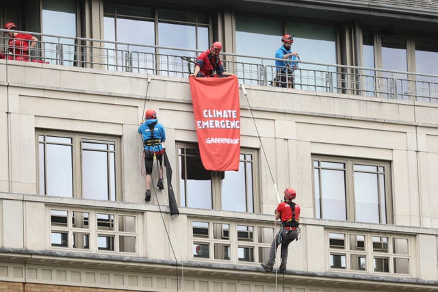 Greenpeace protest outside BP headquarters