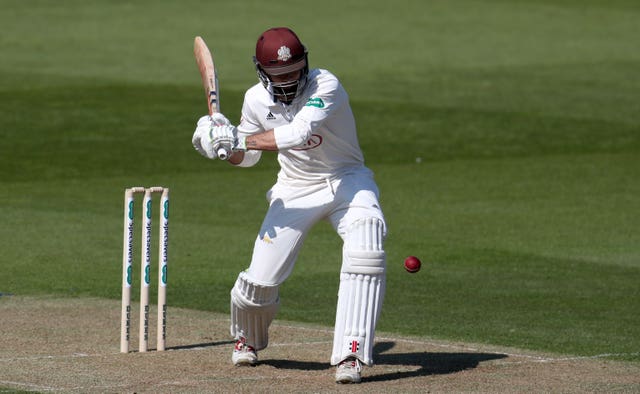 Surrey’s Ben Foakes in action on his way to a half century in the County Championship against Essex as the game ended in a draw