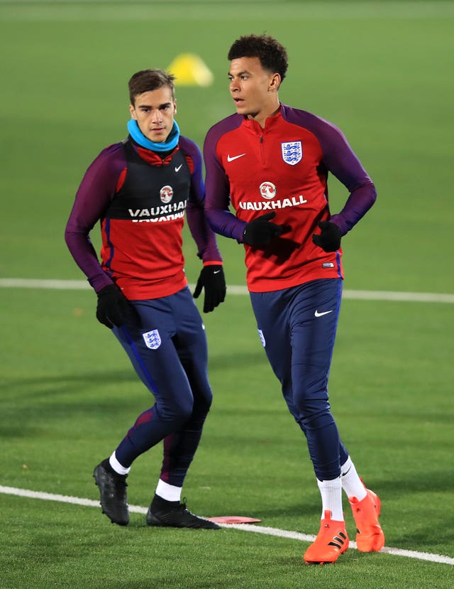 England duo Dele Alli (right) and Harry Winks are fitness doubts for Spurs