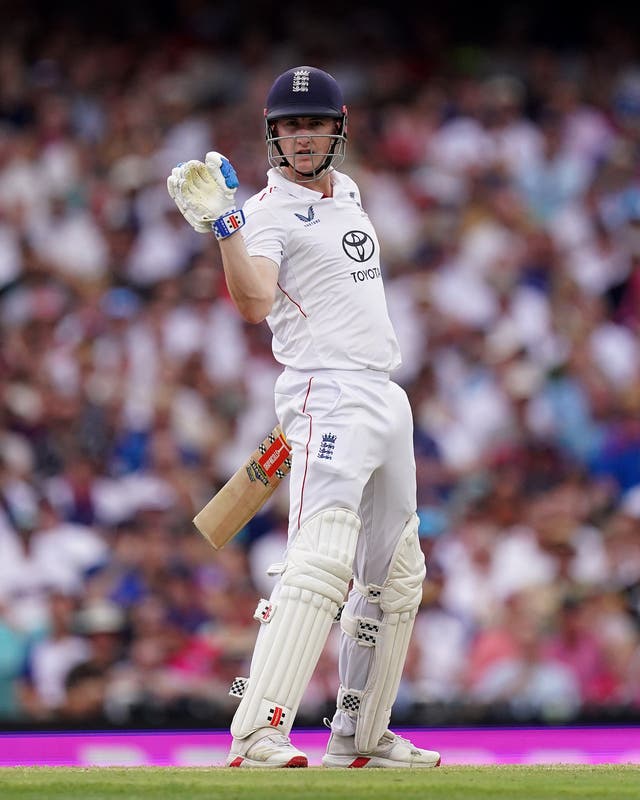 England's Harry Brook in action