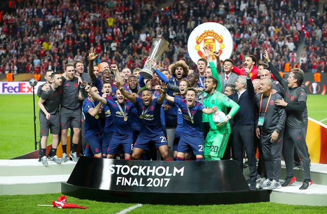 Manchester United won the Europa League in 2017