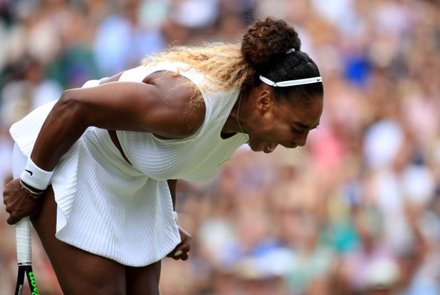 Serena Williams was full of frustration 