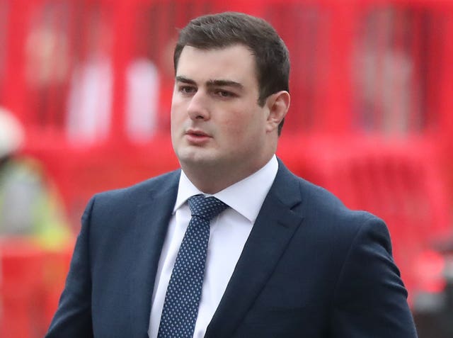 Rory Harrison arrives at Belfast Crown Court