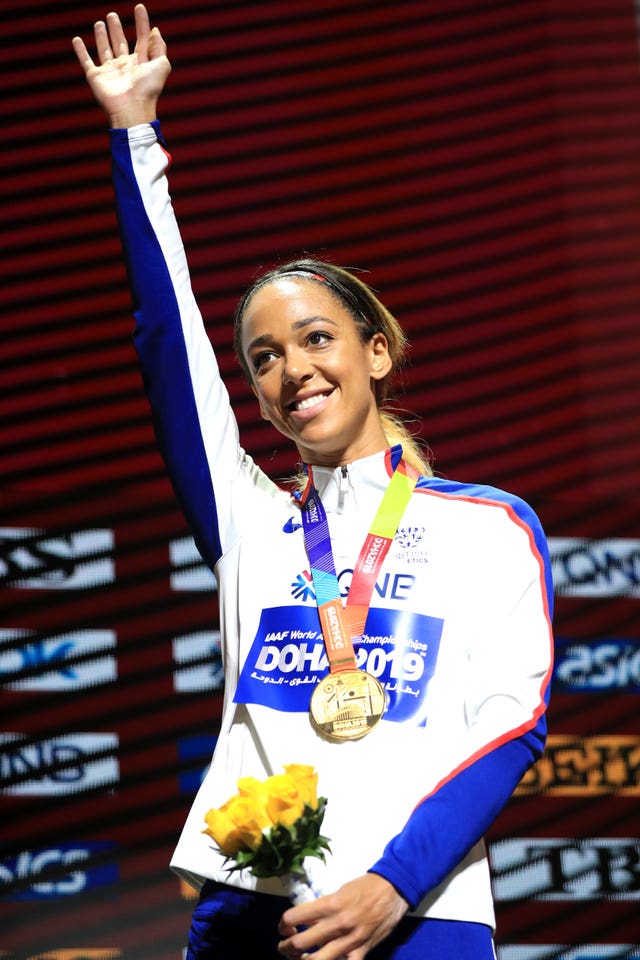 Katarina Johnson-Thompson won gold in Doha