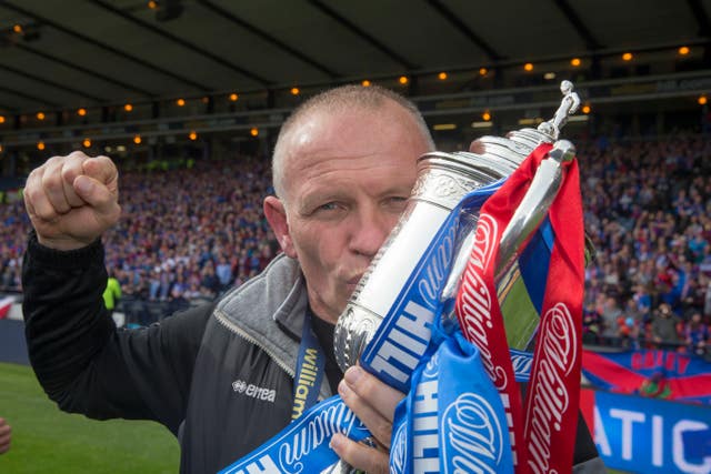 John Hughes won the Scottish Cup at Inverness 