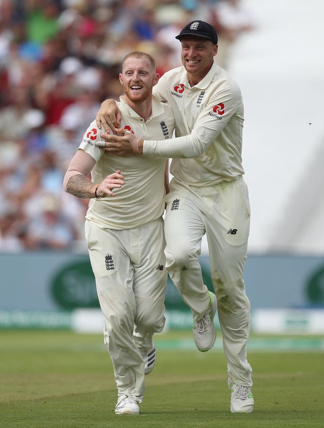 Ben Stokes (left) and Jos Buttler (right) set the standards in training.