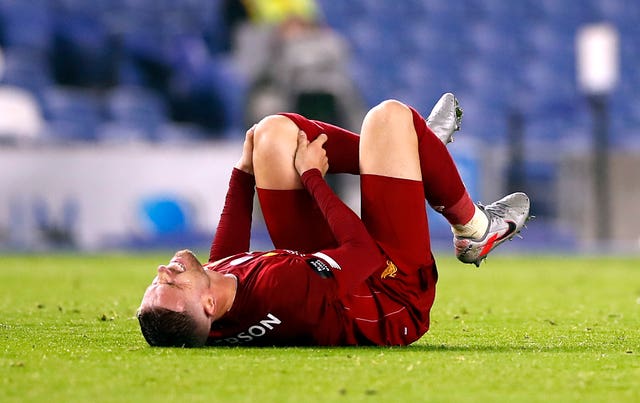 Jordan Henderson suffered a knee injury