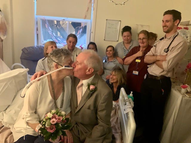 Pauline Manning and her husband Alan Christie