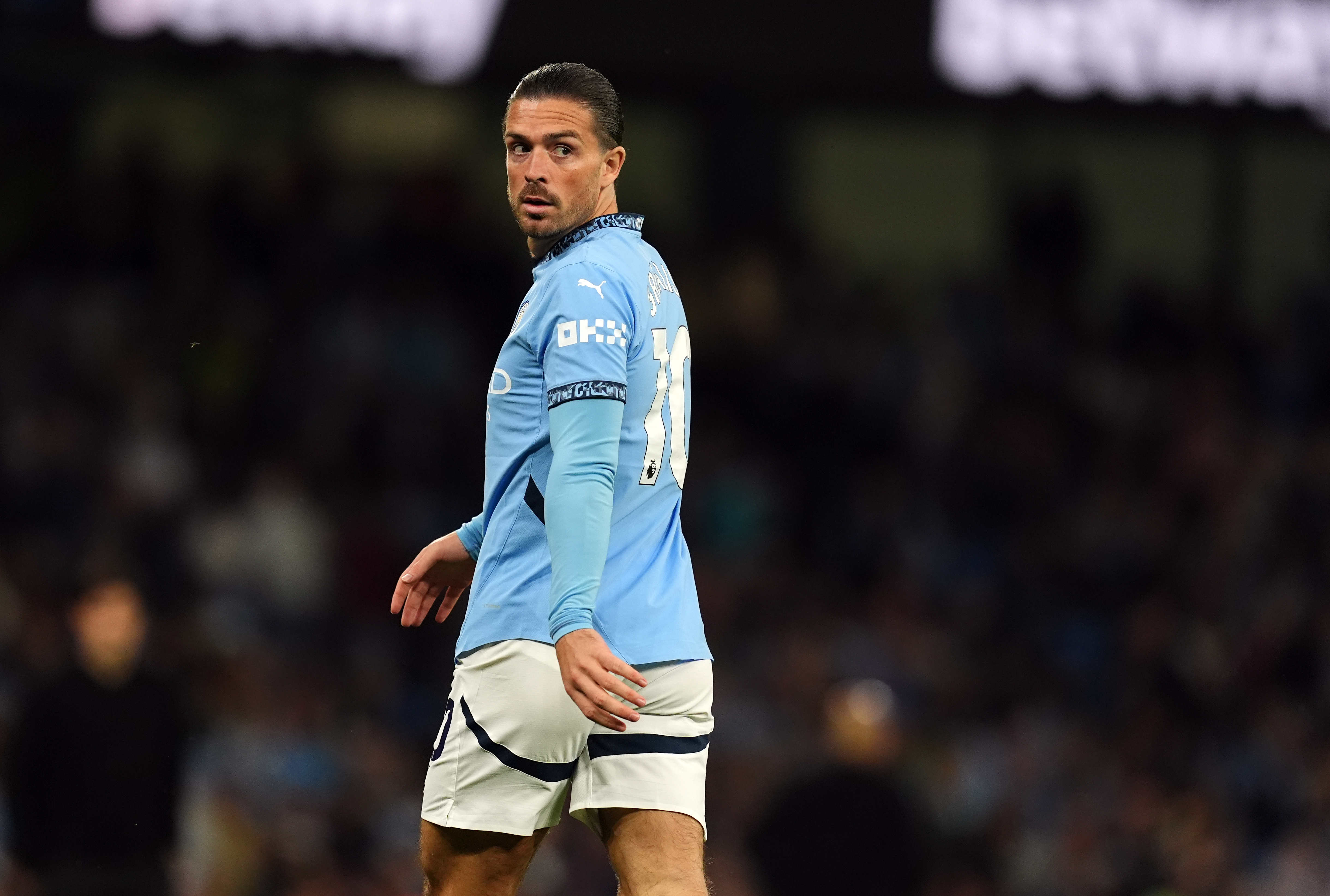Manchester City’s Jack Grealish during a Premier League match