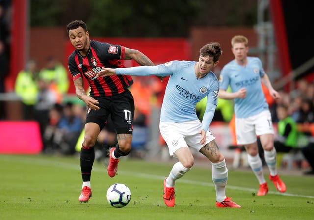 John Stones, centre, was also taken off injured for the champions