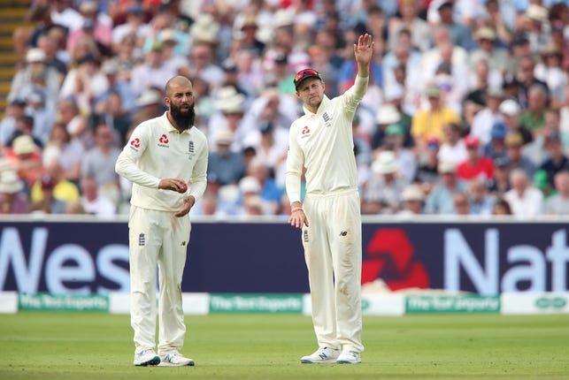 Moeen Ali, left, struggled in the first Test