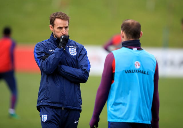 Gareth Southgate, left, and Wayne Rooney