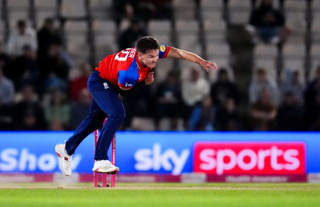 England bowler Sonny Baker
