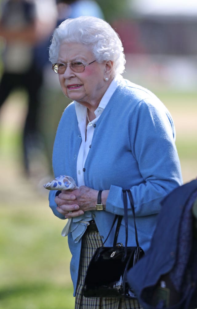 Queen Elizabeth II during the Royal Windsor Horse Show (Steve Parsons/PA)