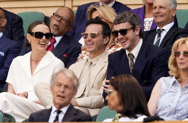 Keira Knightley chats to Andrew Scott and Paul Mescal
