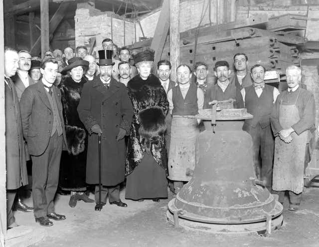 Royal visit to Whitechapel Bell Foundry.
