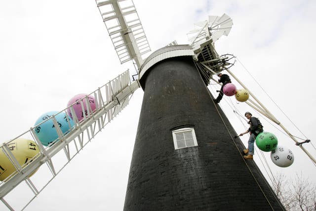 The restoration of Polkey’s Mill near Reedham Ferry in Norfolk was partly funded by the National Lottery (Jeremy Durkin/PA)