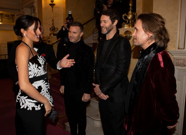 Meghan was also introduced to Gary Barlow, Howard Donald and Mark Owen