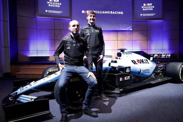 Robert Kubica (front) and George Russell will race for Williams this year