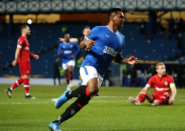 Alfredo Morelos opened the scoring for Rangers