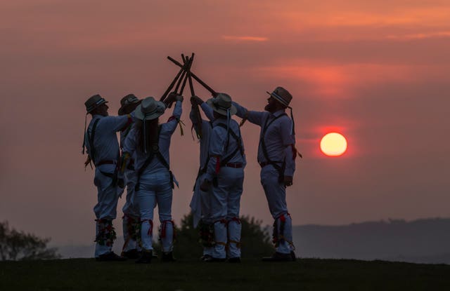 Morris Men Dance in the Dawn