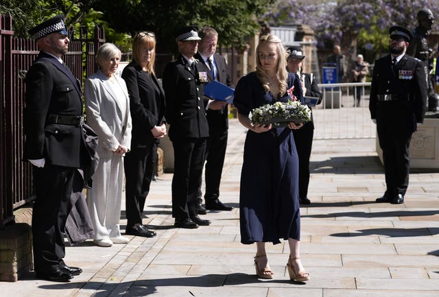 PC Andrew Harper memorial stone unveiling