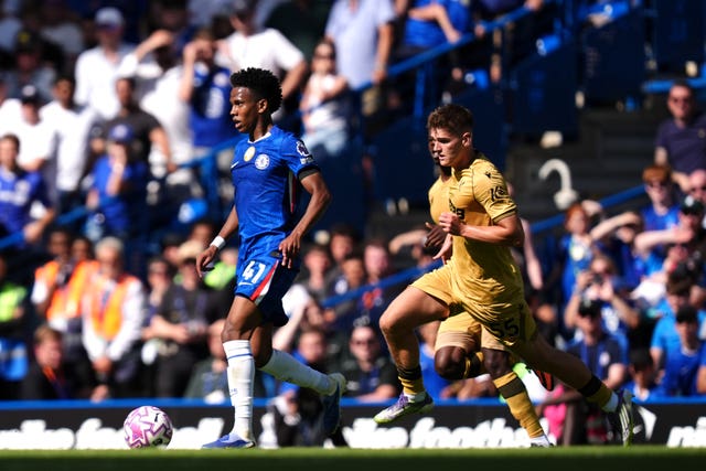 Estevao Willian in action for Chelsea against Crystal Palace