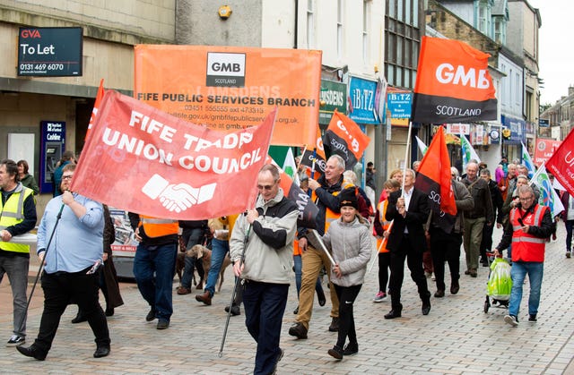 Jeremy Corbyn at STUC rally