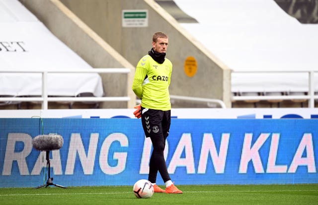 Jordan Pickford was given a rest by Everton boss Carlo Ancelotti