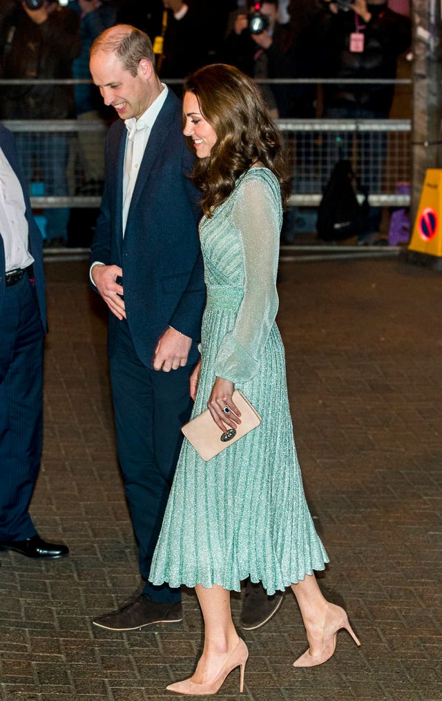 The Duke and Duchess of Cambridge arrive at the Empire Music Hall in Belfast