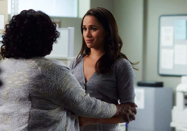 Meghan in her role as Rachel Zane in season six of Suits. Shane Mahood/USA Network