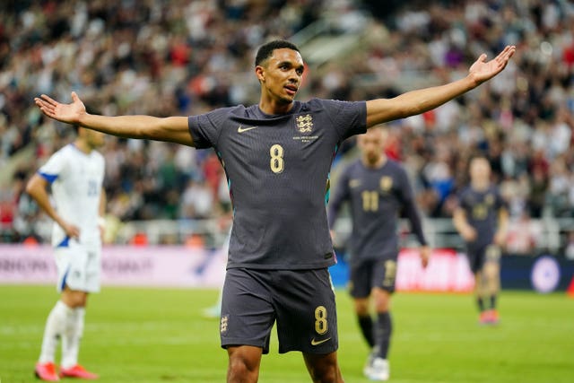 England’s Trent Alexander-Arnold celebrates